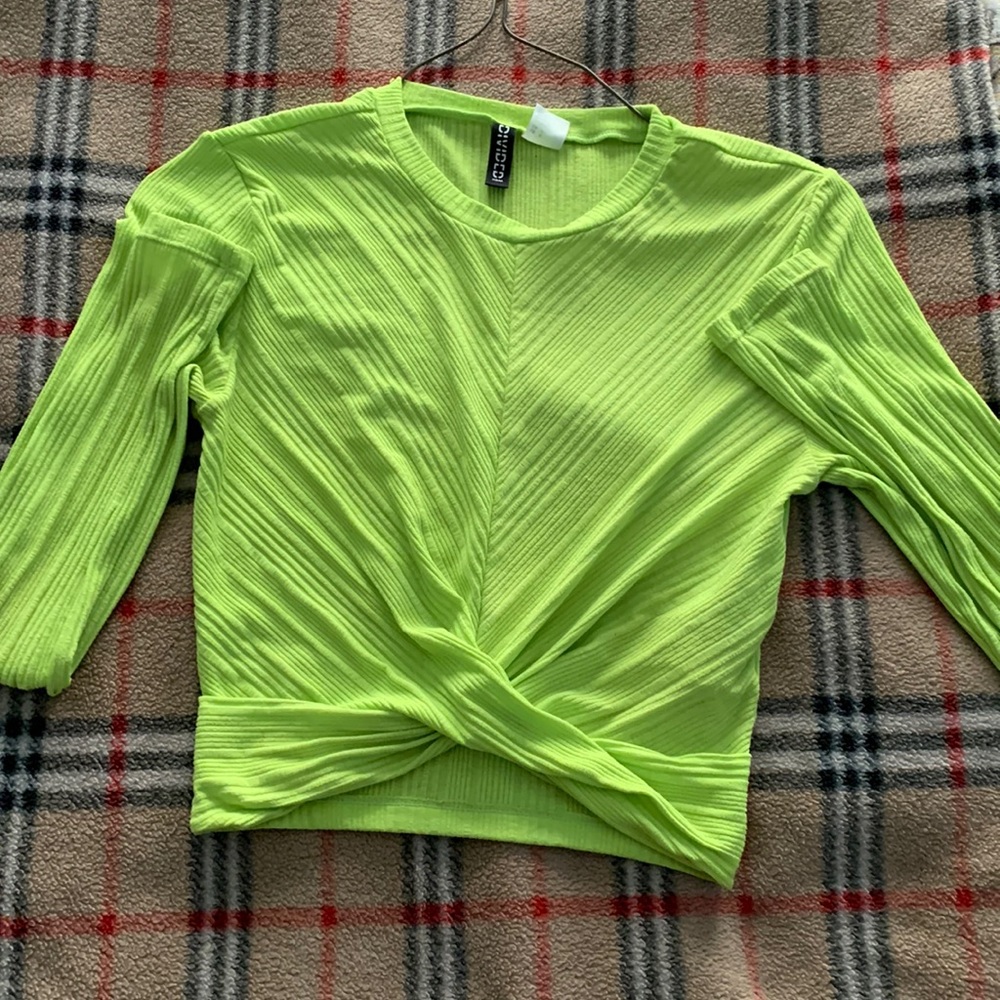 H&M summer long sleeve crop top